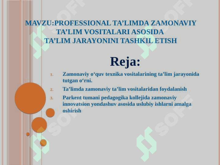 Maktabgacha talimda zamonaviy talim texnalogiyalari KURS ISHI 3