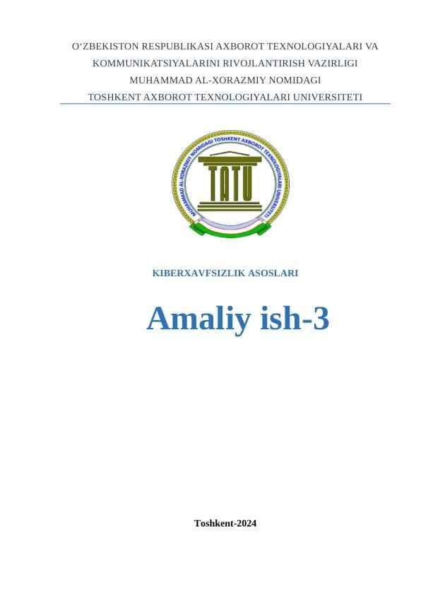 TrueCrypt yordamida ma'lumotlarni shifrlashni o'rganish.