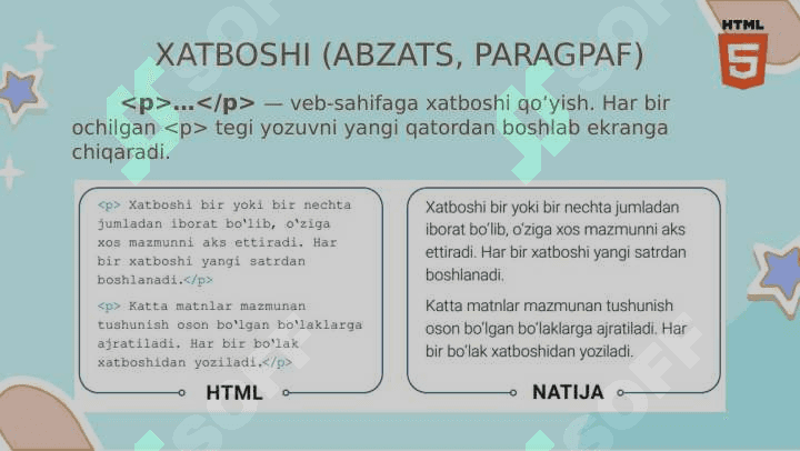 VEB-SAHIFA FONI VA MATNLAR BILAN ISHLASH 5