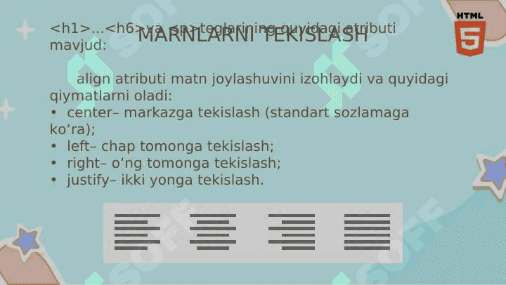 VEB-SAHIFA FONI VA MATNLAR BILAN ISHLASH 6