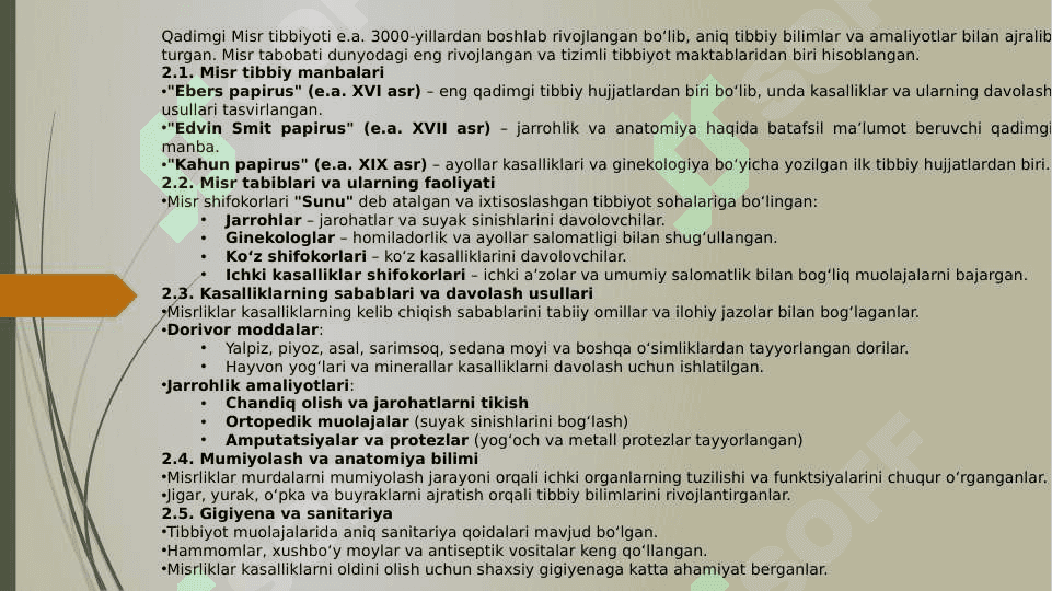 Qadimgi dumyo tibbiy risolalarida qadimgi hind tibbiyoti masalalarining yoritilishi. qadimgi xitoyda tibbiyot va uning o‘ziga xos tomonlari 4