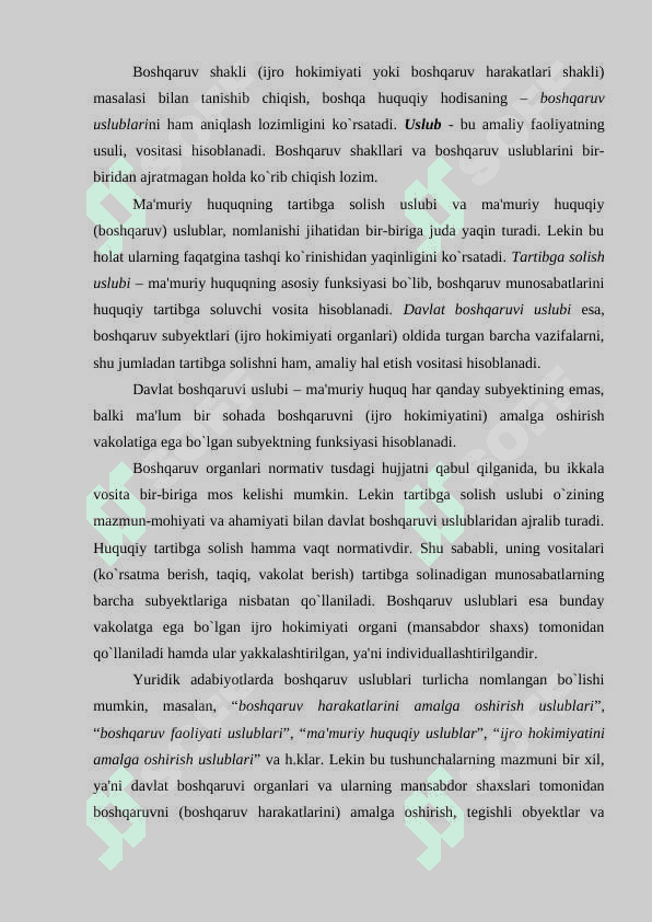 Davlat boshqaruvi uslublari tushunchasi va xususiyatlari 2