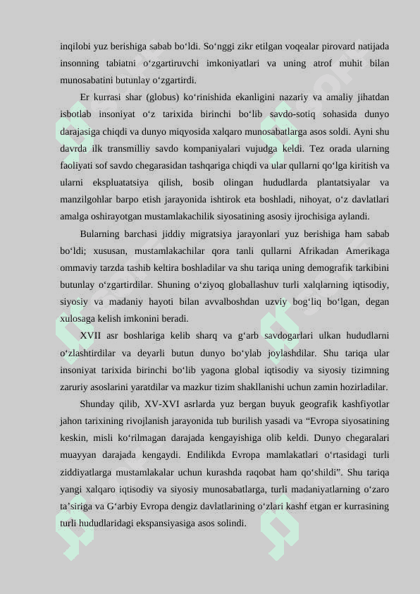 Dunyo miqyosida ro‘y berayotgan globallashuvning ijobiy va salbiy jihatlari 3