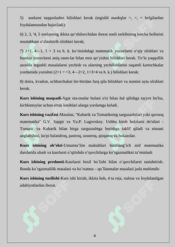 O'NLI KASRNI TO'G'RI KASR KO'RINISHIDA IFODALASH. kurs ishi 4