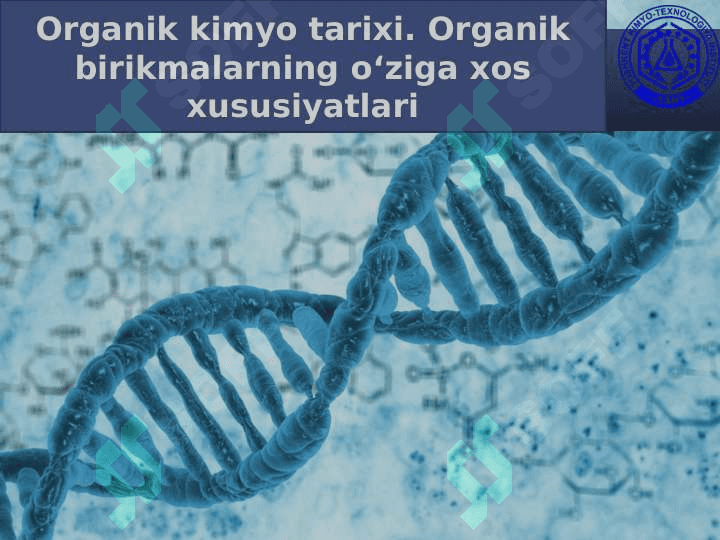 Organik kimyo tarixi. Organik birikmalarning o‘ziga xos xususiyatlari 2