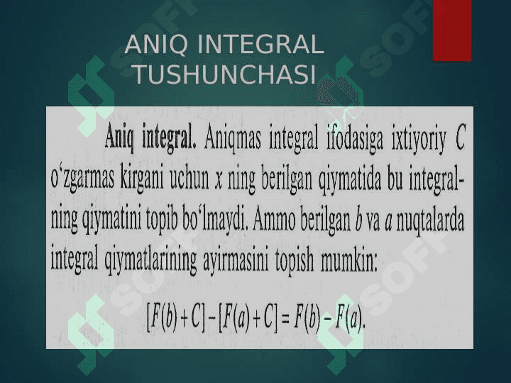 INTEGRALLAR, ANIQ INTEGRAL,ANIQMAS INTEGRAL 3