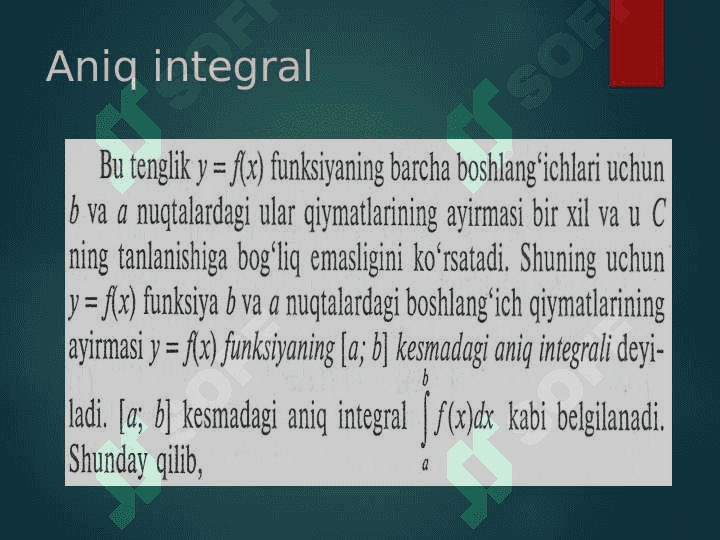 INTEGRALLAR, ANIQ INTEGRAL,ANIQMAS INTEGRAL 4