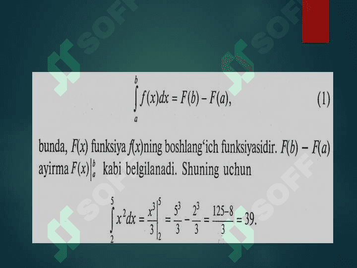 INTEGRALLAR, ANIQ INTEGRAL,ANIQMAS INTEGRAL 5
