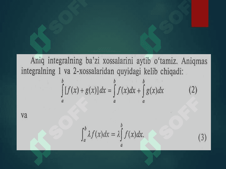 INTEGRALLAR, ANIQ INTEGRAL,ANIQMAS INTEGRAL 6