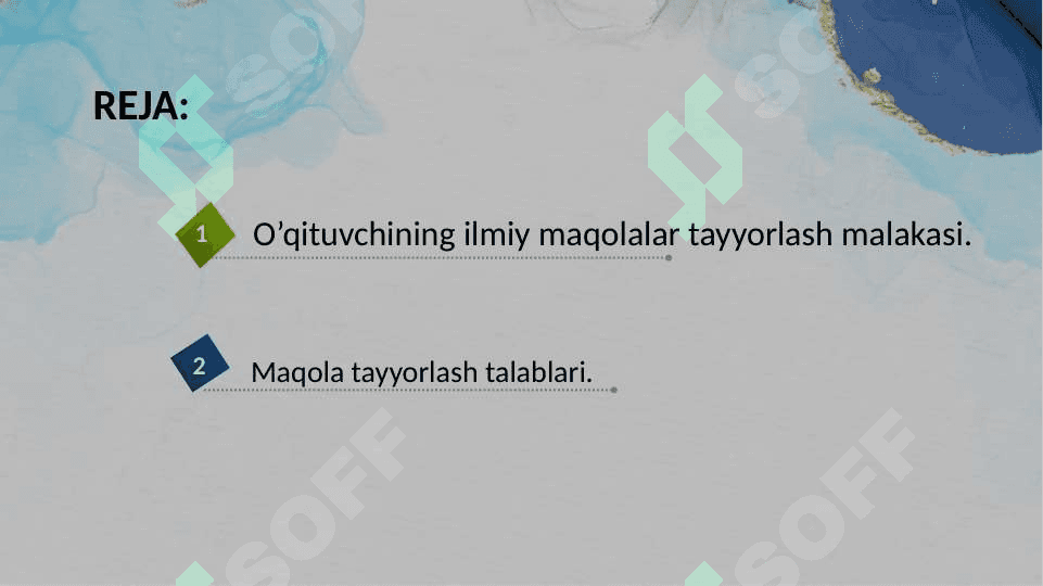 Maqola o`qituvchi nutqining janri sifatida .Maqola tayyorlash talablari 2