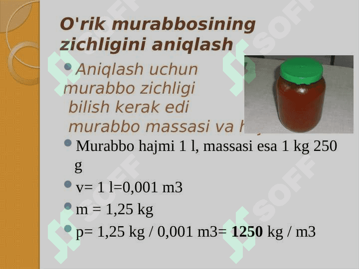 “Mahsulot zichligini aniqlash" 4