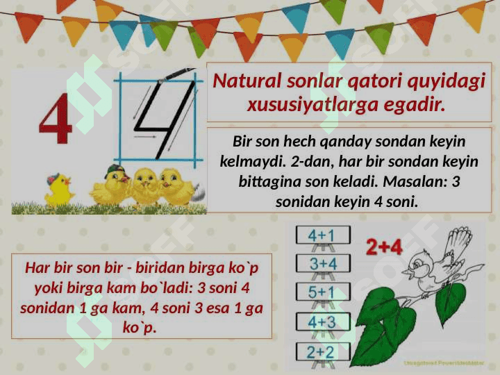 Maktabgacha tayyorlov guruhida sanashga va hisoblash faoliyatiga o'rgatish vazifalari 4