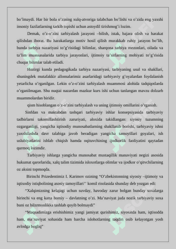 Boshlangʻich taʼlim tizimida tarbiyaviy ishlarni tashkil etishda pedagogik mahoratning ro’li 3