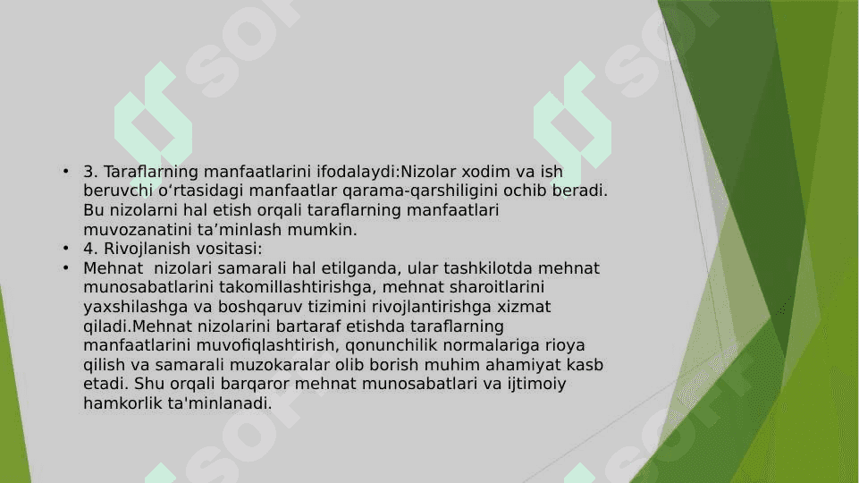 Mehnat nizolari va ularni bartaraf etish yo’llari 4