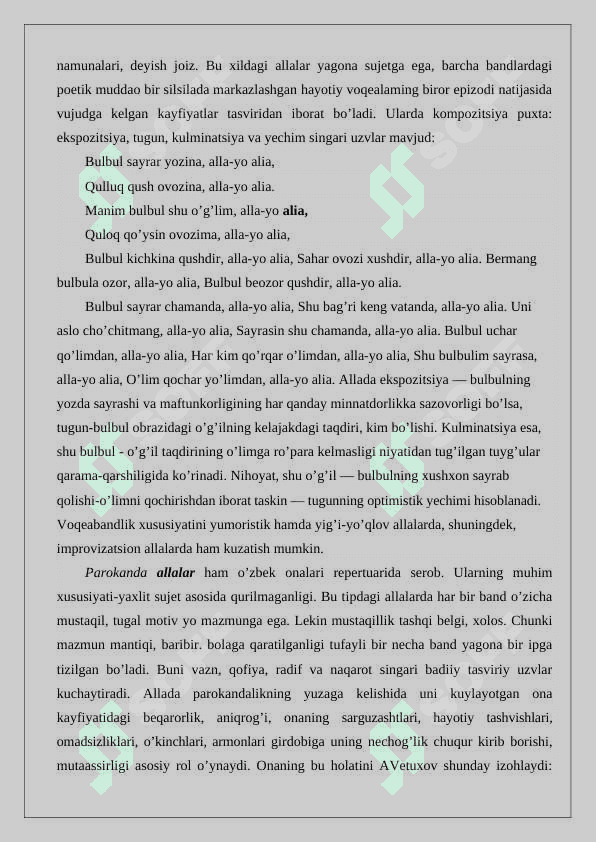 Bolalar folklori xaqida tushuncha. Bolalar folklori tabiati va janriy tarkibi. O'zbek bolalar folklori namunalarini to'plash, nashr etish va ilmiy-estetik qimmatini o'rganish 7