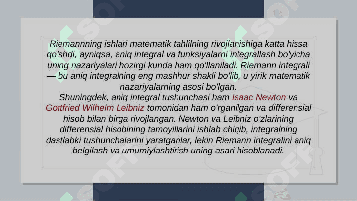Aniq integral va uning xossalari 4