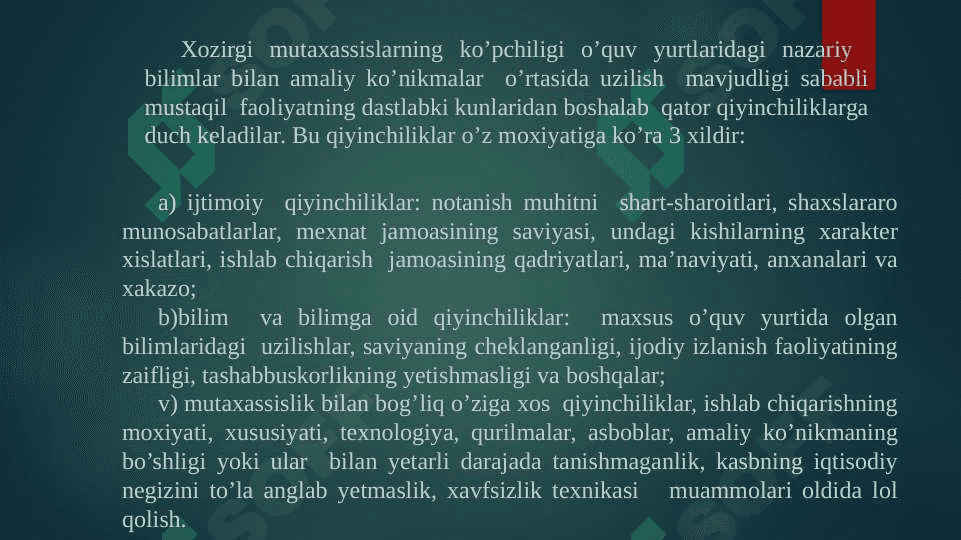 O’rta yetuklik davrining oziga hos hususiyatlari 5