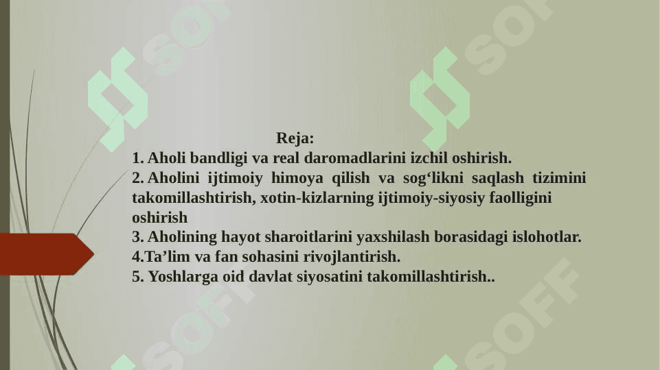 O’zbekiston Respublikasidagi ijtimoiy o’zgarishlar 2