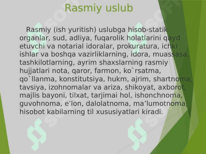 Og'zaki va yozma uslub va uning xususiyatlari 7