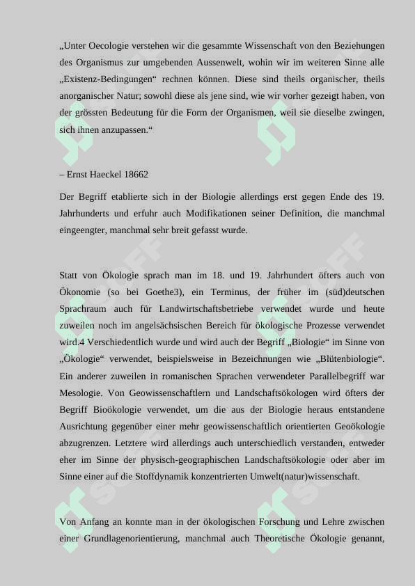 Ökologie. Ökologische organisationen 3