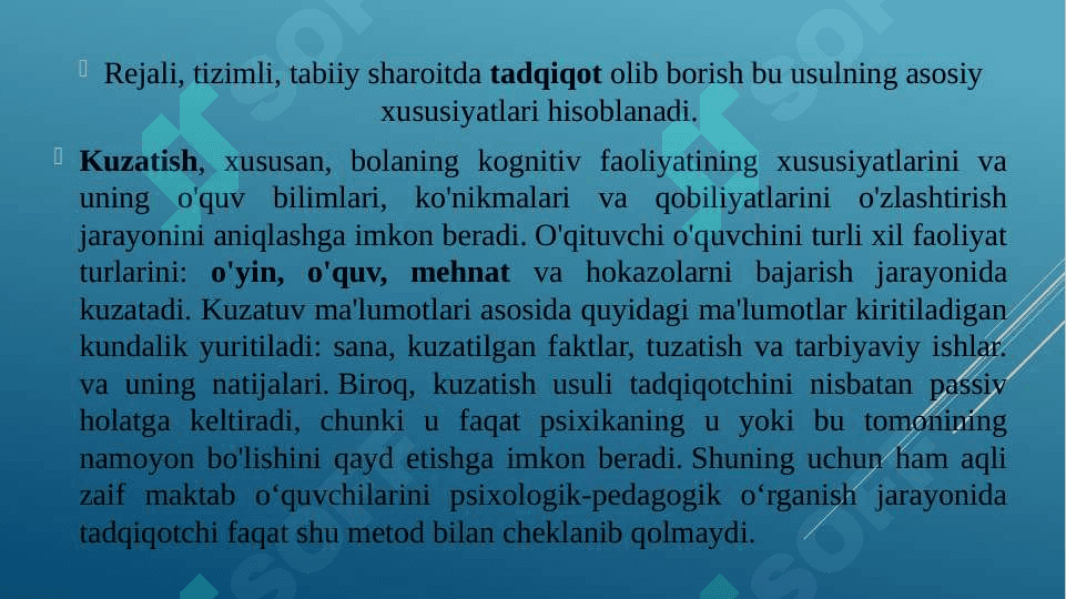 Aqli zaif bolalarni psixologik o‘rganish metodlari 6