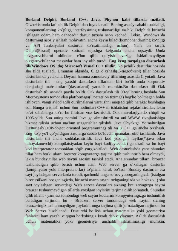 O'rganilayotgan til bo'yicha komputer dasturlari 3