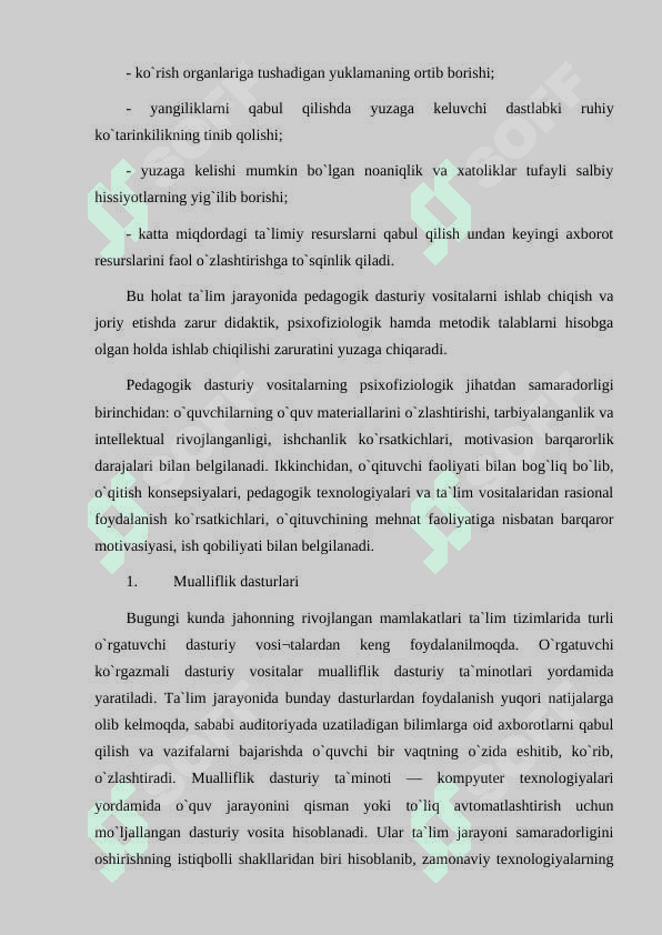 Pedagogik dasturiy vositalar haqida tushuncha 5
