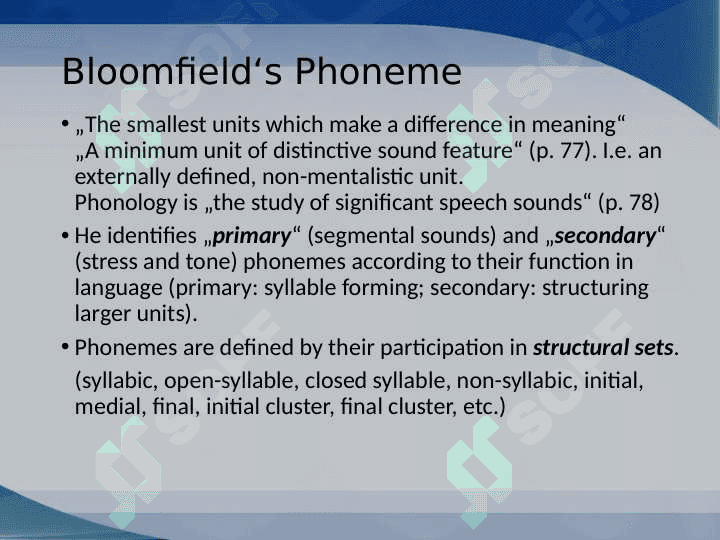Phonological theories In language 7