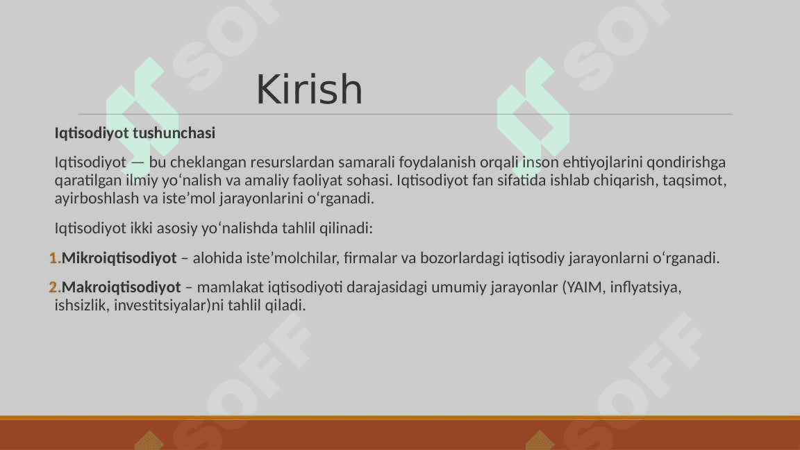 Iqtisodiyot va hayot 3