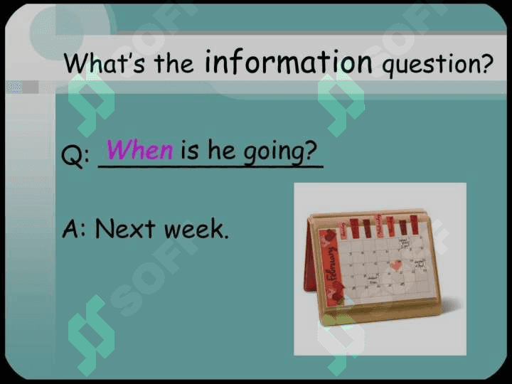 THEME: “Special Question(Wh questions)” 6
