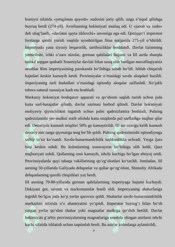 So‘nggi imperiya davrida Rim (III–V asrlar) 7