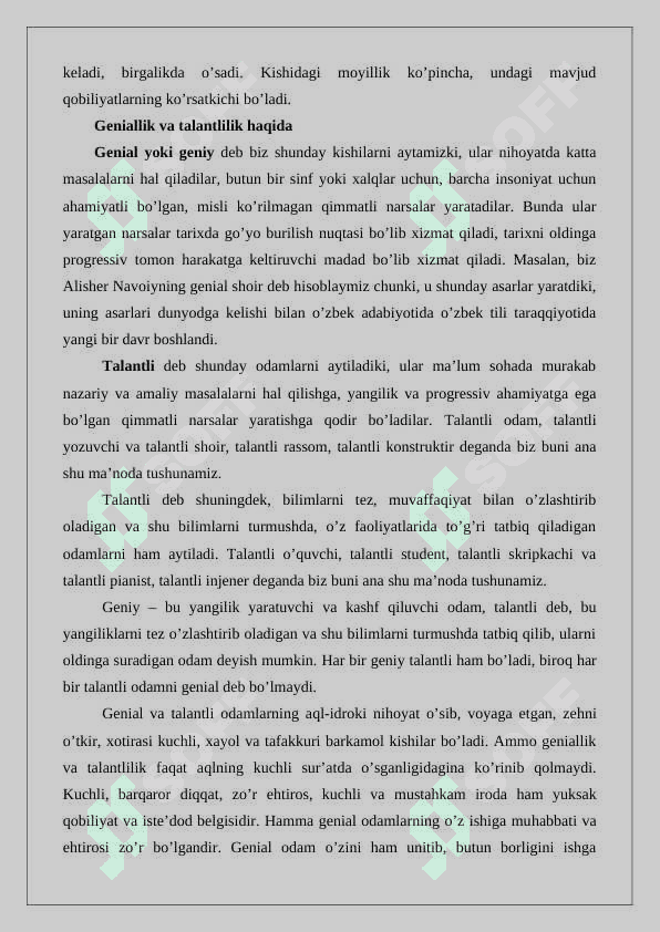 Qobiliyat va qobiliyatni rivojlanishi 5