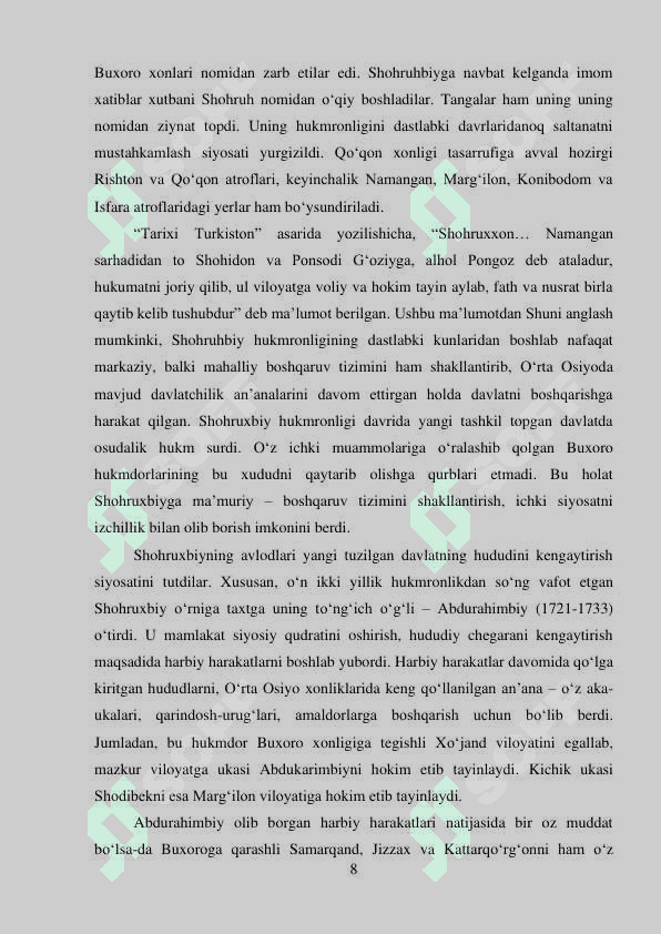 QO'QON XONLIGINING DAVLAT BOSHQARUVI 8