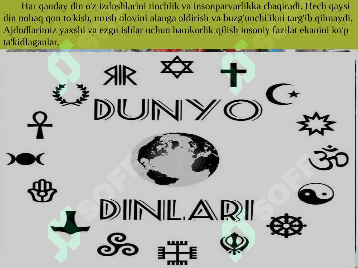 DUNYO DINLARI 3