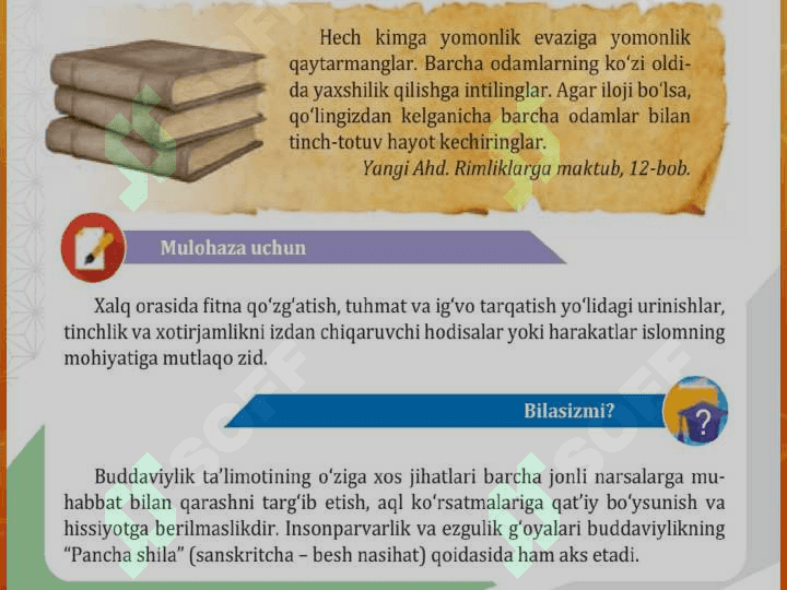 DUNYO DINLARI 5