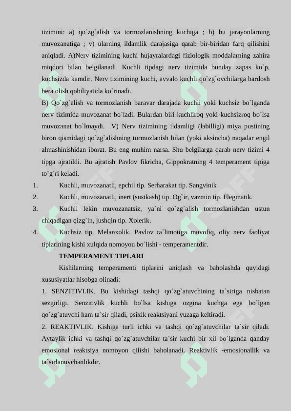 TEMPERAMENT 5