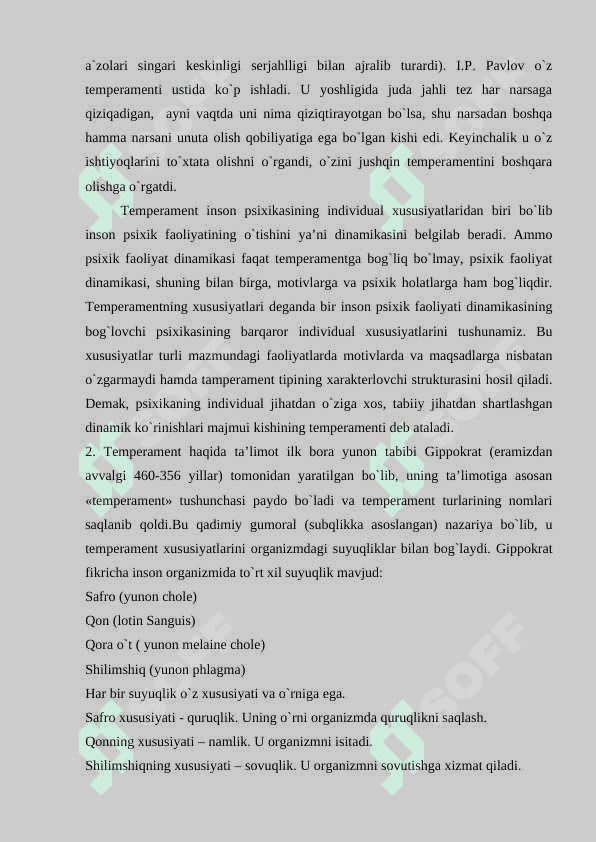 TEMPERAMENT 8