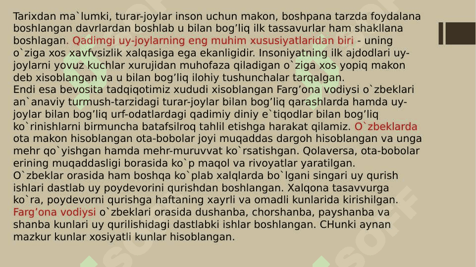 Oʻzbek xalqi madaniyatida qadimiy, diniy tasavvurlar izlari , tatimizm 4