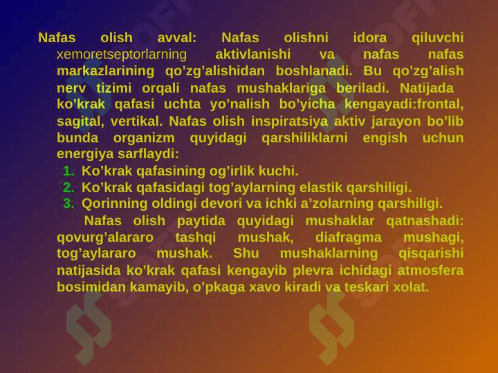 NAFAS A’ZOLARI FIZIOLOGIYASI 8