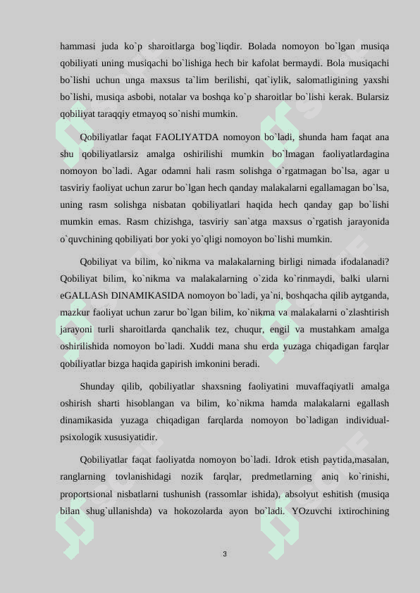 Qobiliyat... . Qobiliyat turlari va ularning rivojlanishi 3