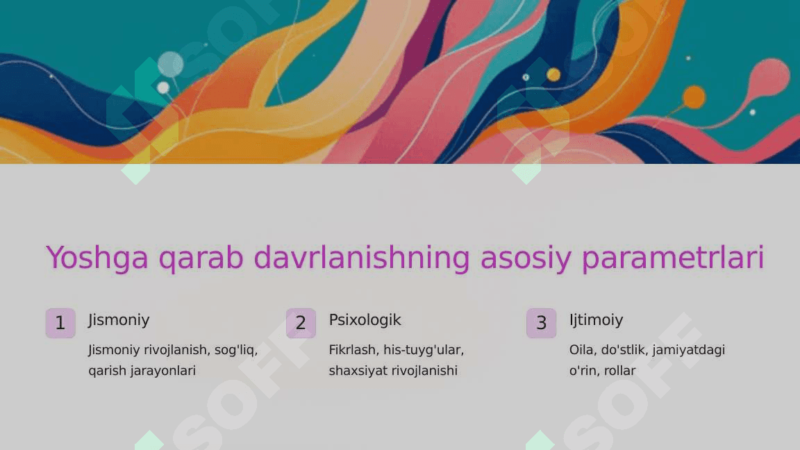 Yoshga qarab davrlanish va uning kriteriyalari 4