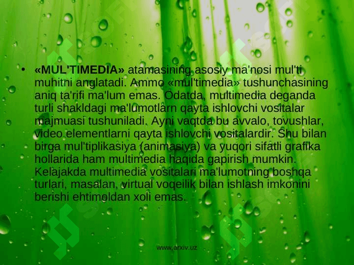 Windowsning multimediya imkoniyatlari 4