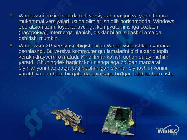 Windowsning multimediya imkoniyatlari yangisi 3