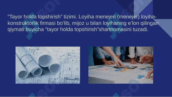 Mavzu:Loyiha boshqaruvini tashkil etish loyihalarni boshqarish 8