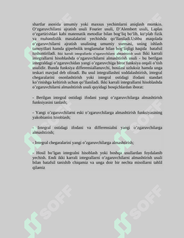 O’zgaruvchilar  ajratish usulining umumiy sxemasi. 3