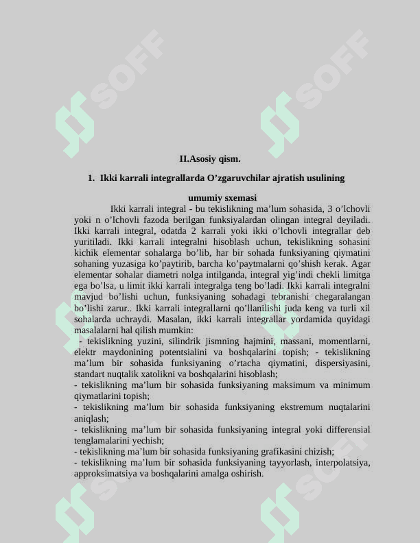 O’zgaruvchilar  ajratish usulining umumiy sxemasi. 4