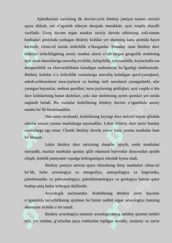 Ibtidoiy jamiyat tarixi 2
