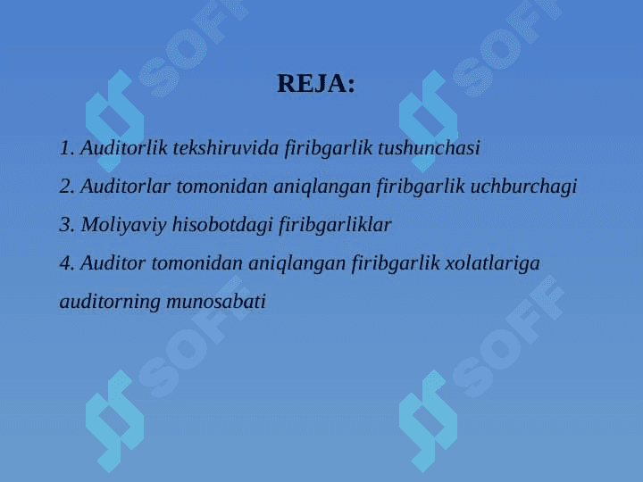 Auditorlik tekshiruvida firibgarlikni aniqlash 2