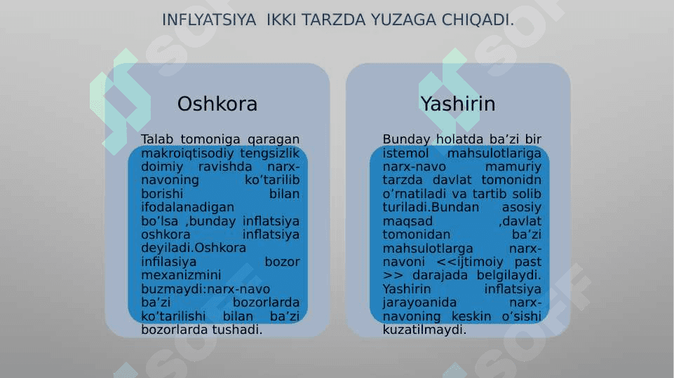 Inflyatsiya va uning kelib chiqish sabablari 7