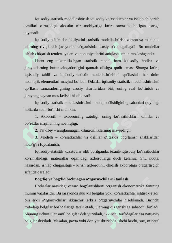 Statistik modellashtirish (Tasodifiy miqdor, bosh to‘plam, tanlama diskret, tasodifiy miqdorlar) 4